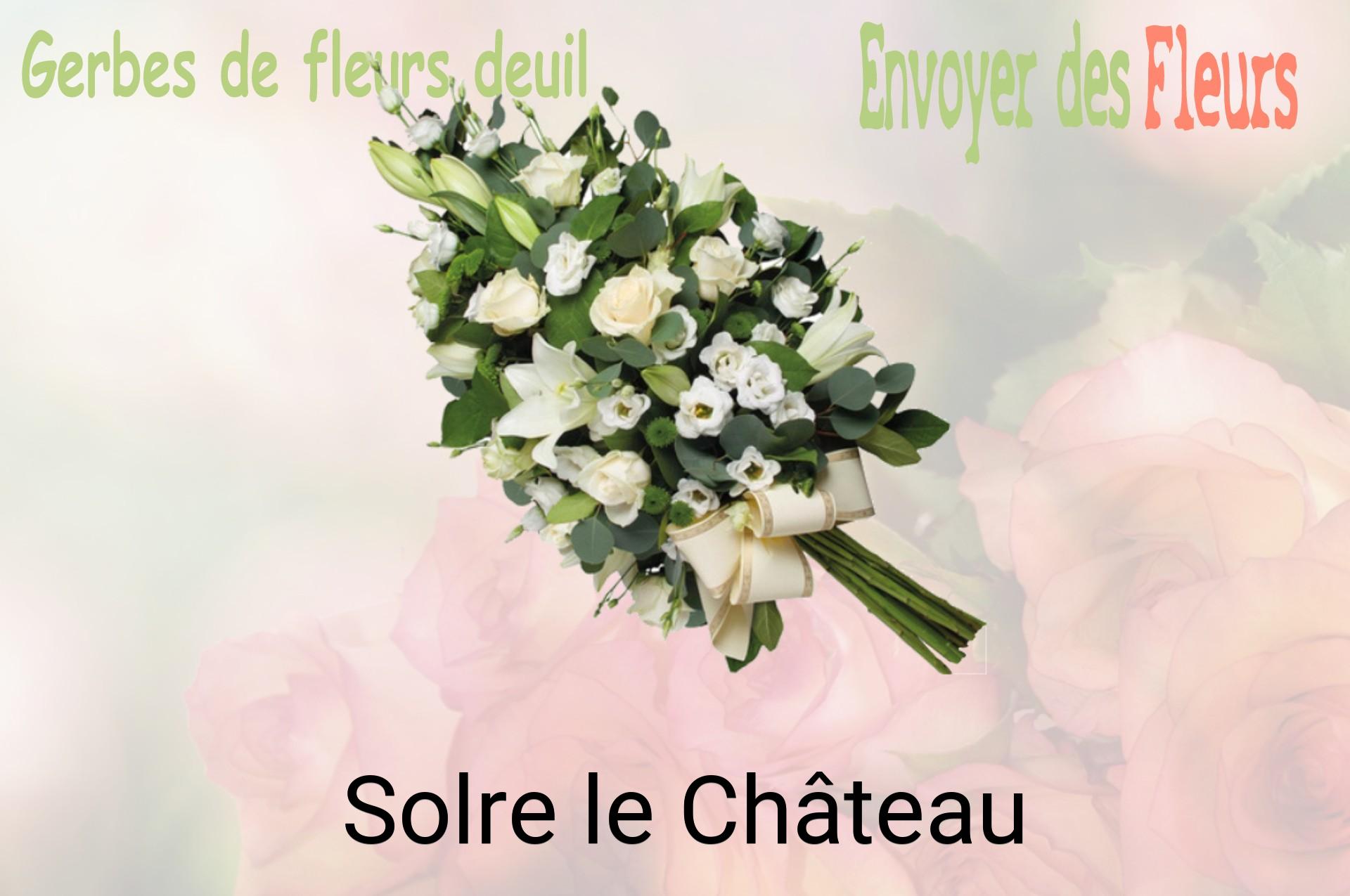 Gerbe de fleurs de deuil livrée à Solre-le-Château